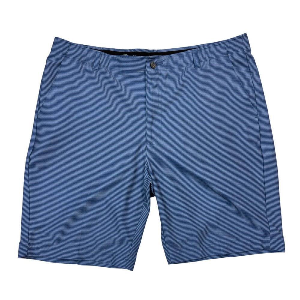 Pebble Beach Mens Blue Striped Performance Golf Shorts Size 40 Stretch